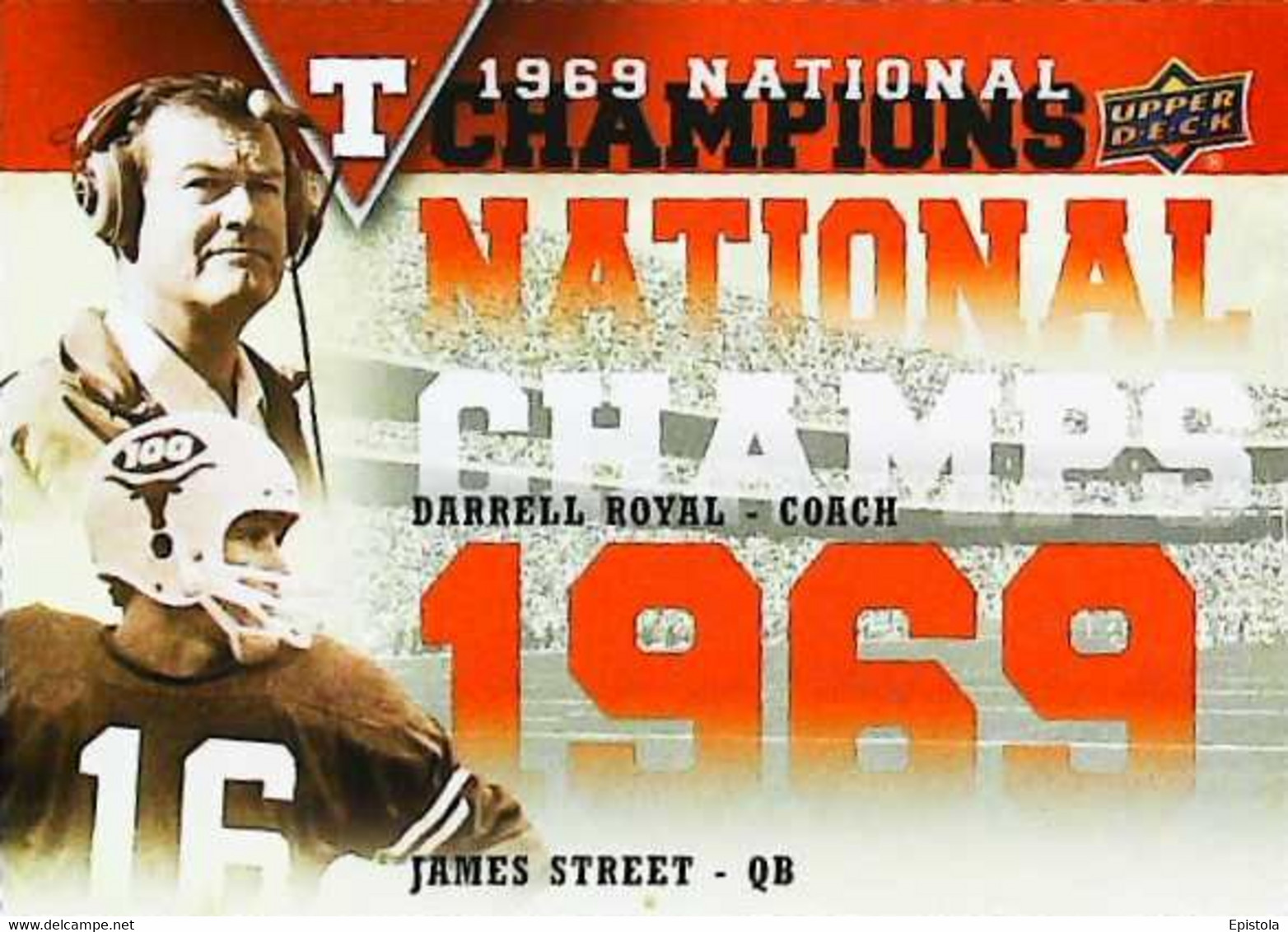 ► James STREET  -  University Of Texas Football - 2011 Upper Deck - 2000-Aujourd'hui