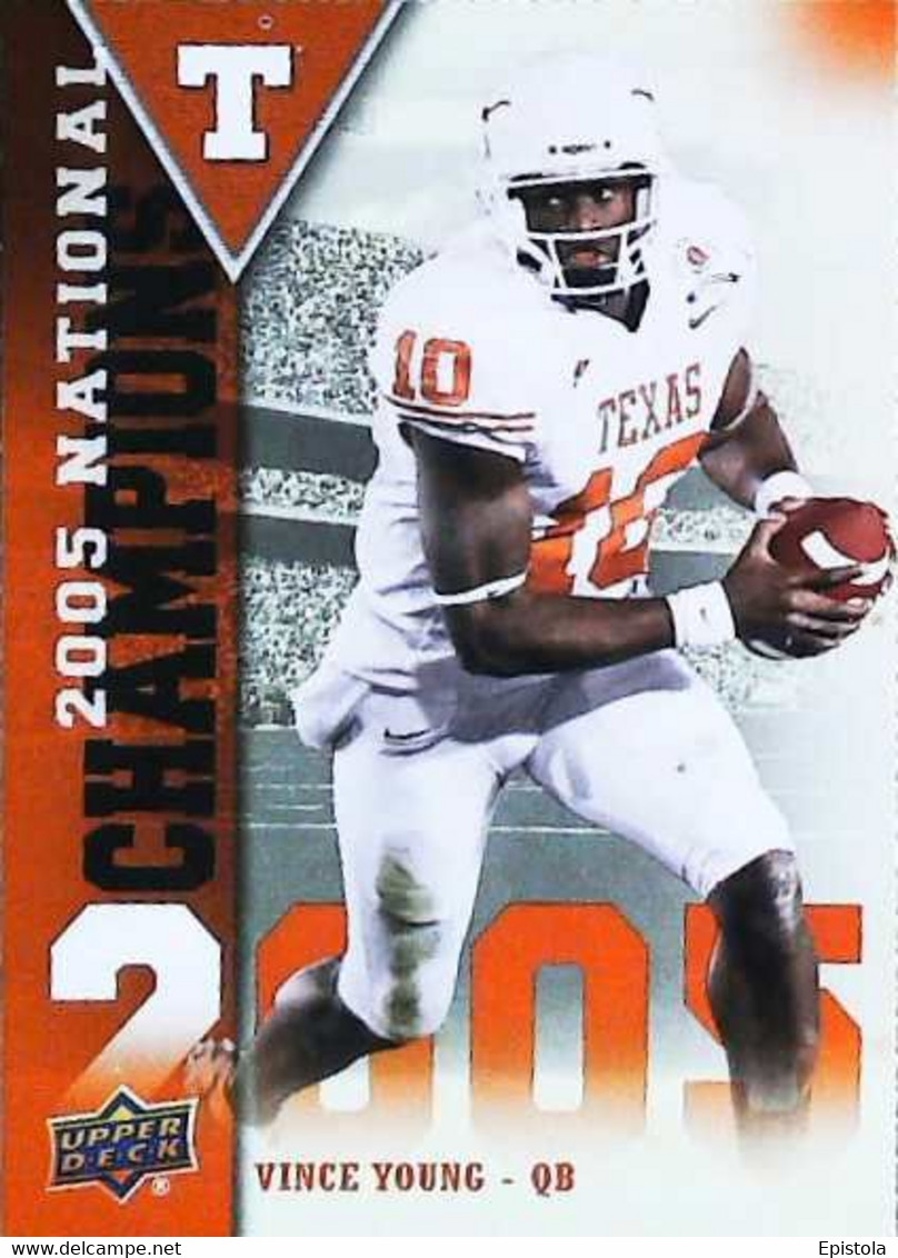 ► VINCE YOUNG (QB)  -  University Of Texas Football - 2011 Upper Deck - 2000-Nu