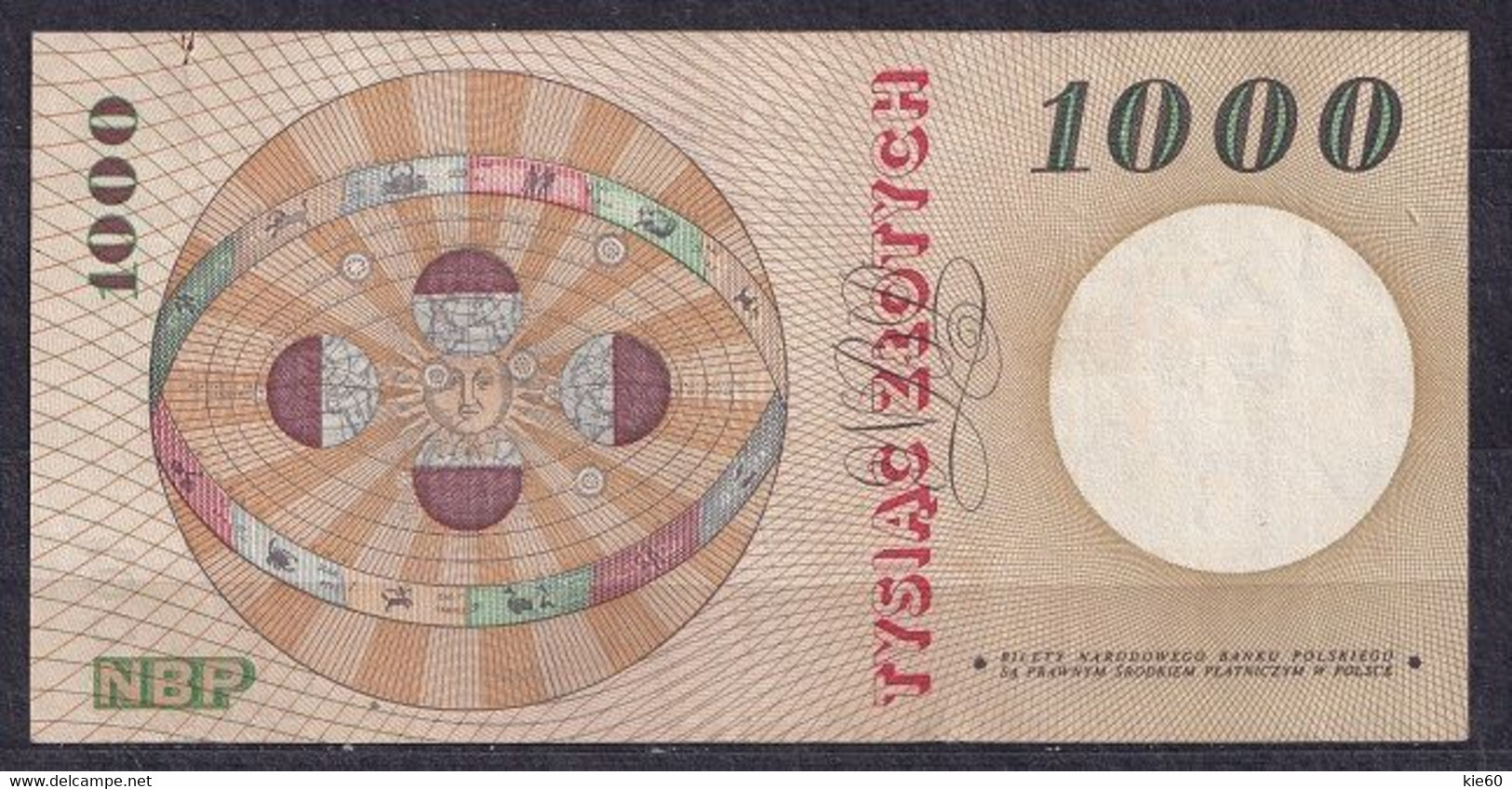 Poland  - 1965 -1000  Zl .....s L ..P141b...VF - Pologne