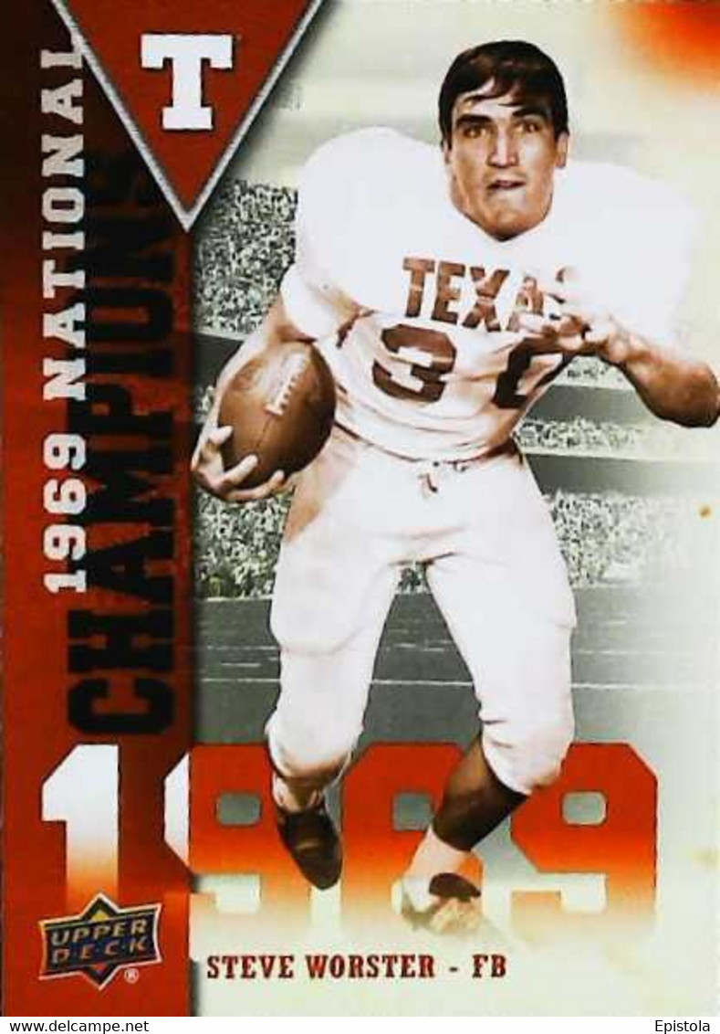 ► STEVE WORSTER (FB)   -  University Of Texas Football - 2011 Upper Deck - 2000-Now