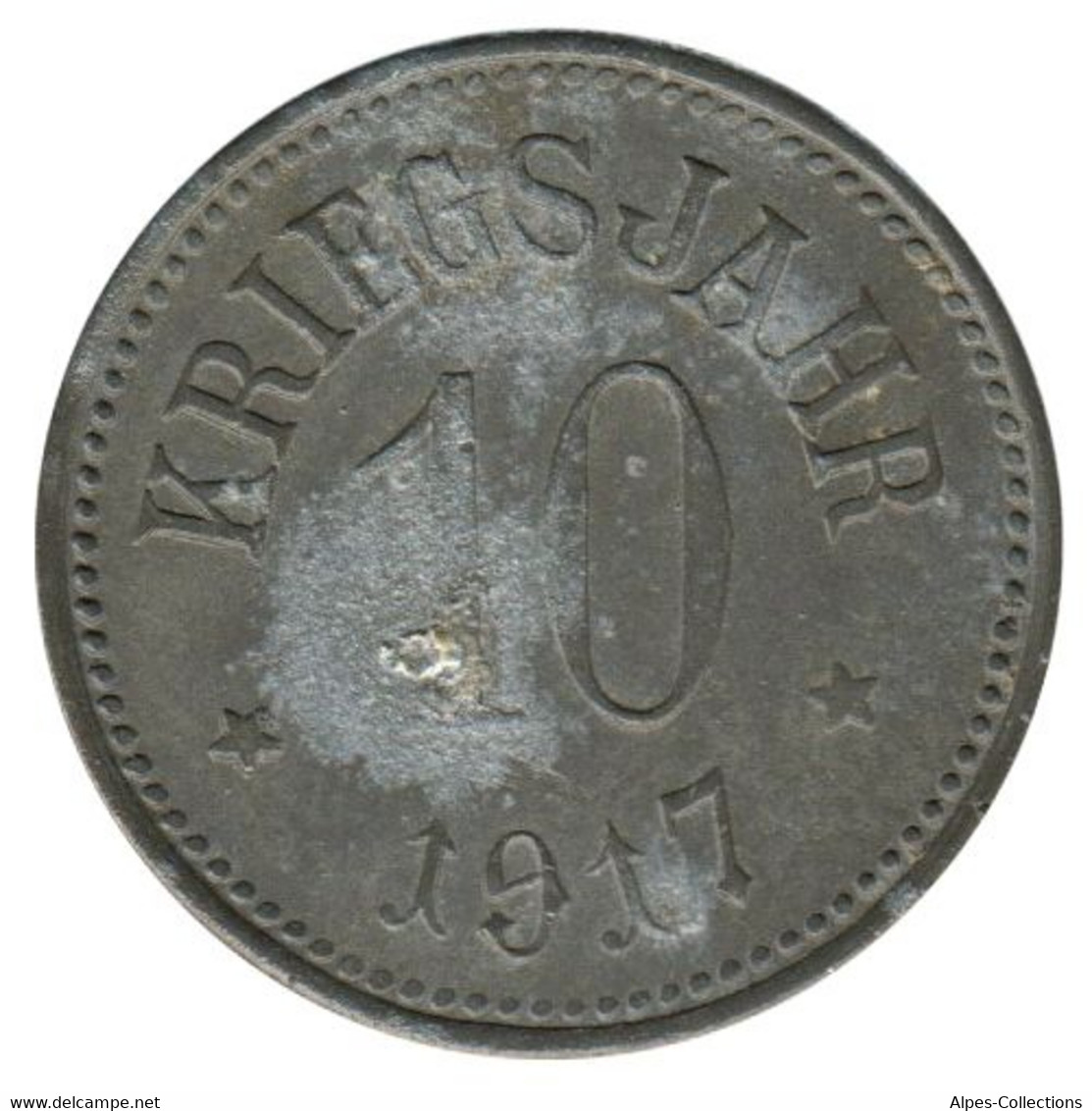 ALLEMAGNE - HASSFURT - 10.1 - Monnaie De Nécessité - 10 Pfennig 1917 - Monétaires/De Nécessité