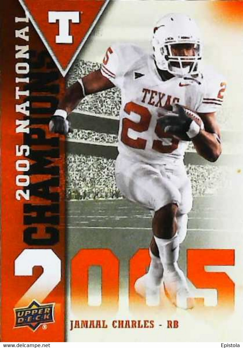 ► JAMAAL CHARLES (RB)  University Of Texas Football - 2011 Upper Deck - 2000-Aujourd'hui