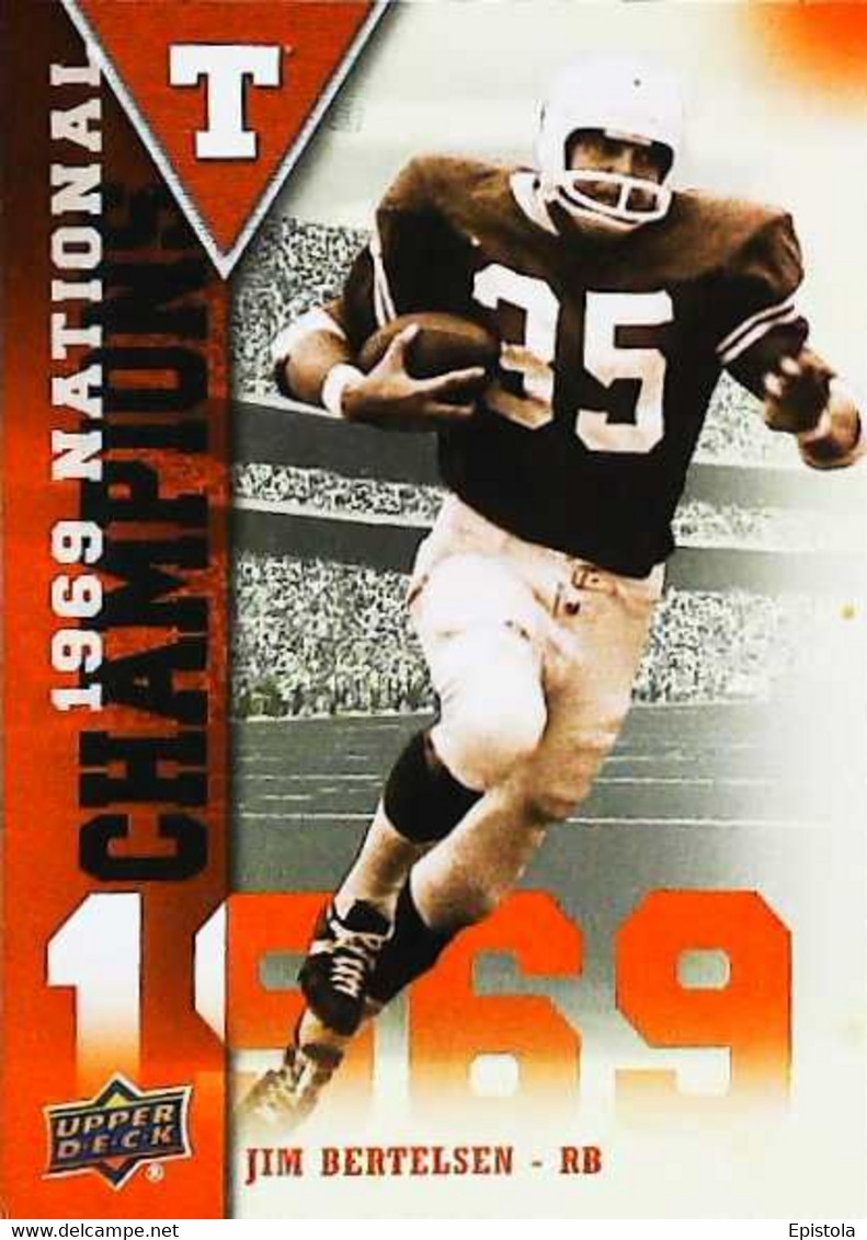 ► JIM BERTELSEN  (RB)  University Of Texas Football - 2011 Upper Deck - 2000-Aujourd'hui