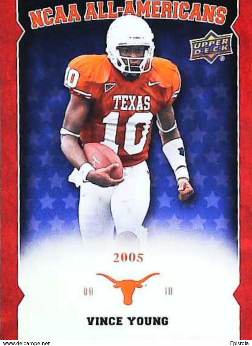 ► VINCE YOUNG NCAA  University Of Texas Football - 2011 Upper Deck - 2000-Oggi
