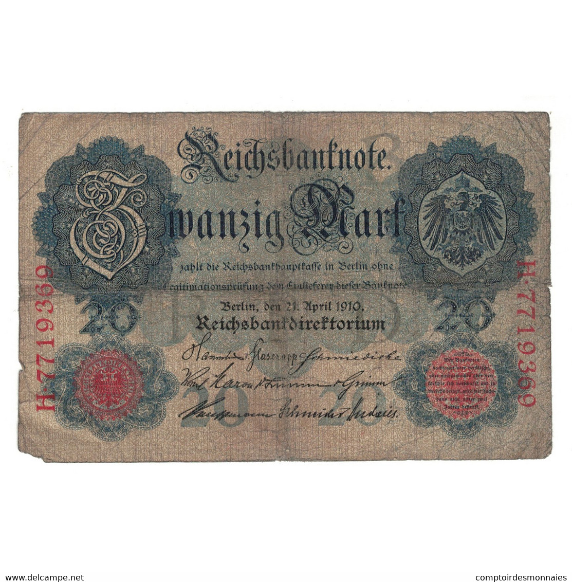 Billet, Allemagne, 20 Mark, 1914, 1914-02-19, TB+ - 20 Mark