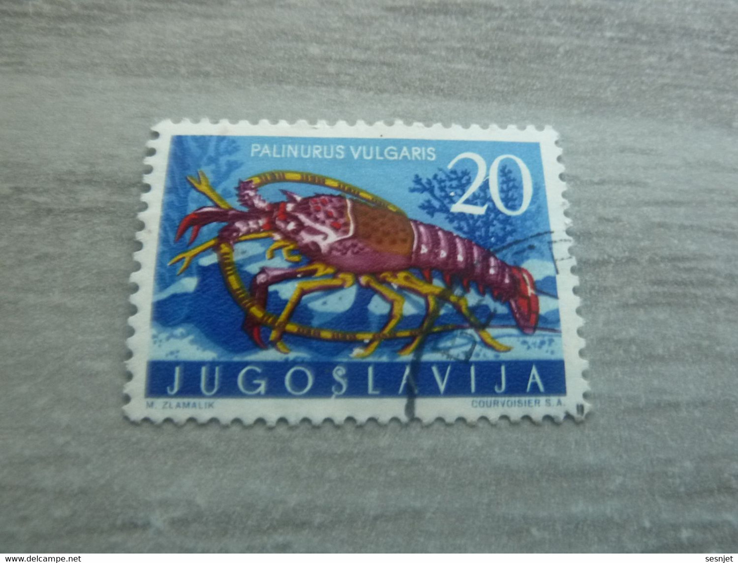 Jugoslavija - Palinurus Vulgaris - Courvoisier - Val 20 - Multicolore - Oblitéré - Année 1971 - - Used Stamps