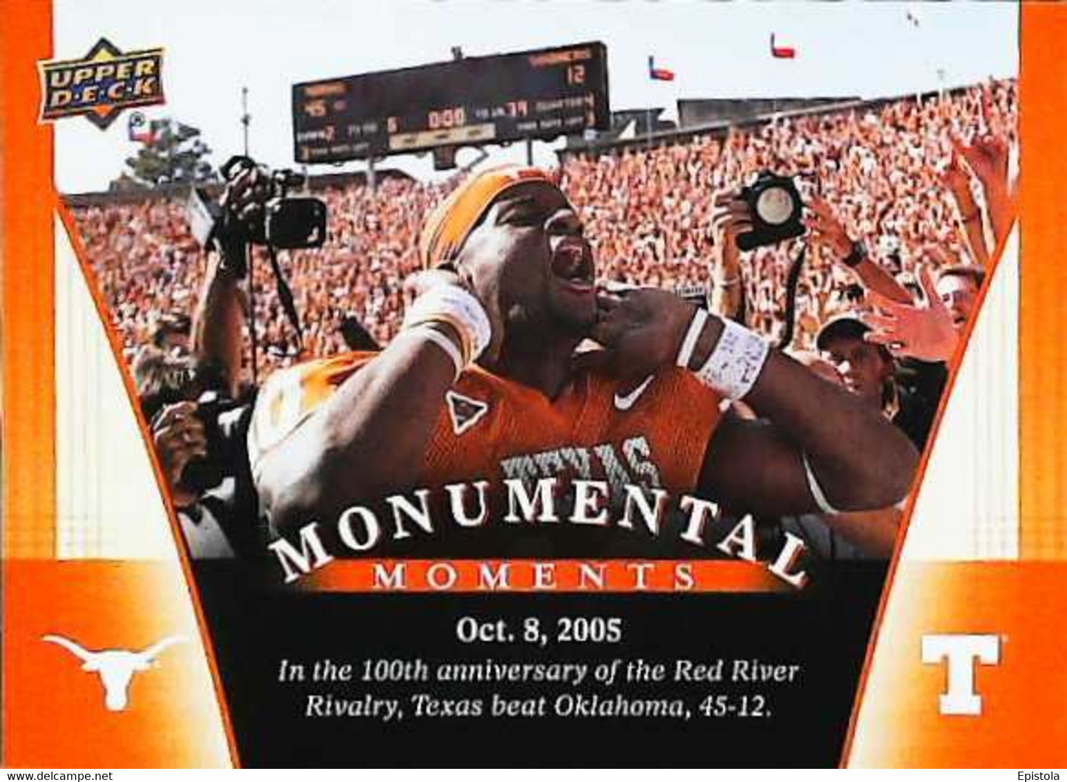 ► Monumental Momemts (2005)  University Of Texas Football - 2011 Upper Deck - 2000-Heute