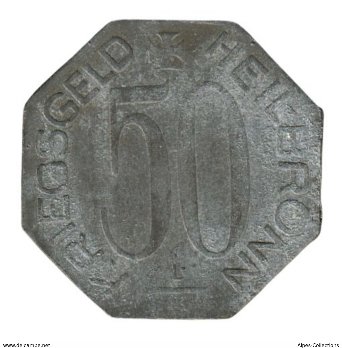 ALLEMAGNE - HEILBRONN - 50.1 - Monnaie De Nécessité - 50 Pfennig 1918 - Monétaires/De Nécessité