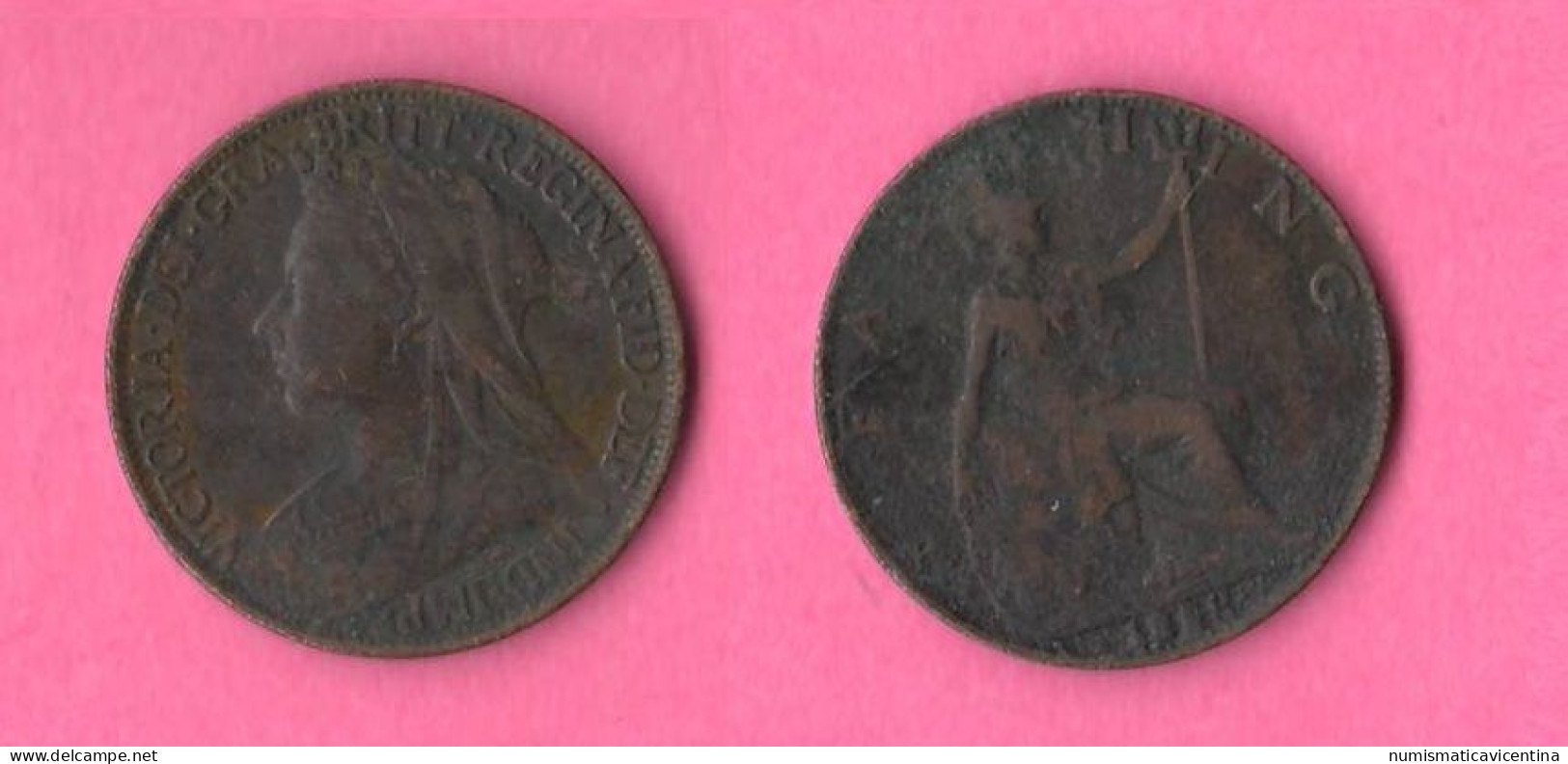 UK ONE FARTHING 1898 England Victoria Queen Britain Great Britain - Andere & Zonder Classificatie