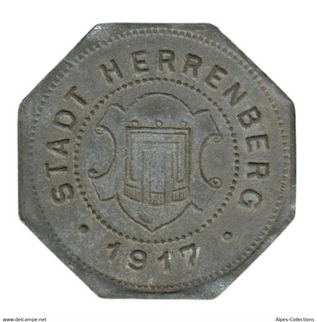 ALLEMAGNE - HERRENBERG - 50.1 - Monnaie De Nécessité - 50 Pfennig 1917 - Monétaires/De Nécessité