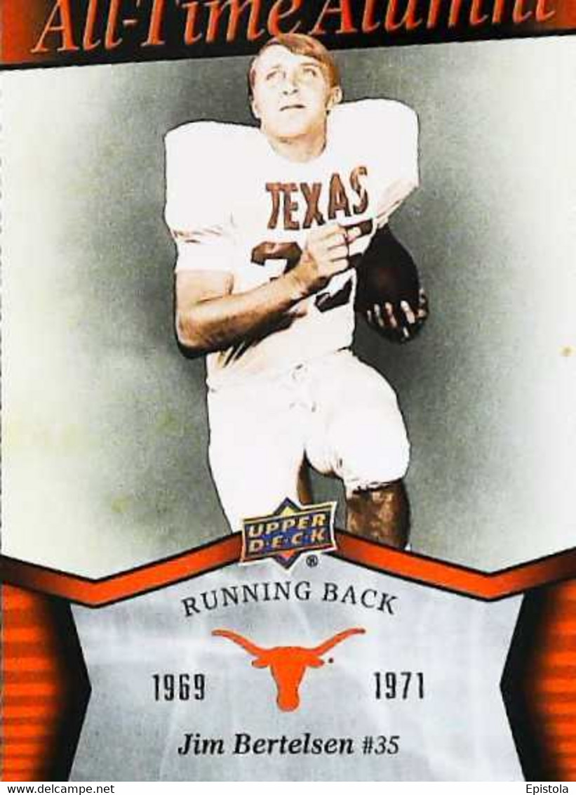 ► JIM BERTELSEN  (Running Back)   University Of Texas Football - 2011 Upper Deck - 2000-Hoy