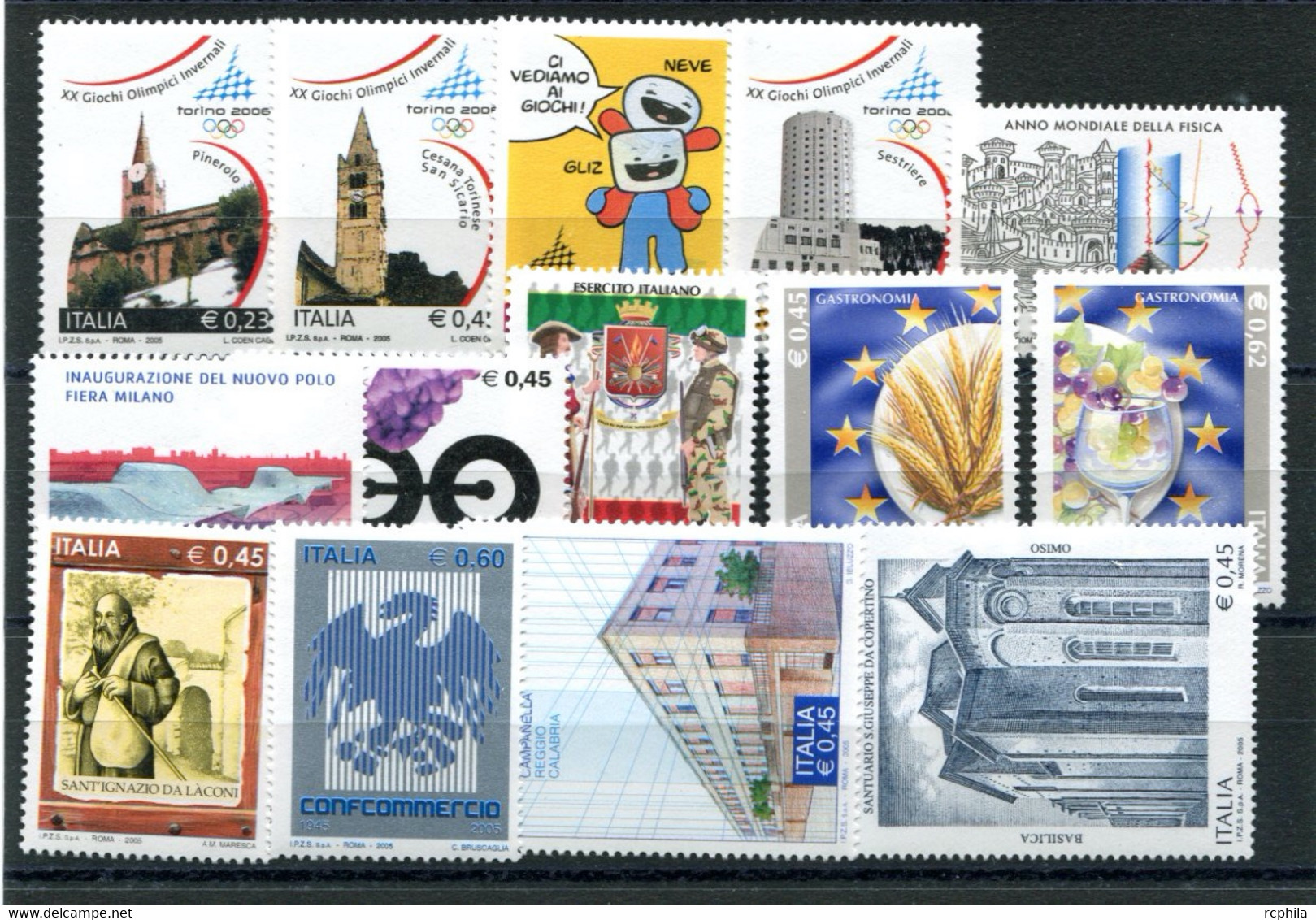 RC 22065 ITALIE LOT DE TIMBRES A LA FACIALE NEUFS ** SANS CHARNIERES - 2001-10:  Nuevos