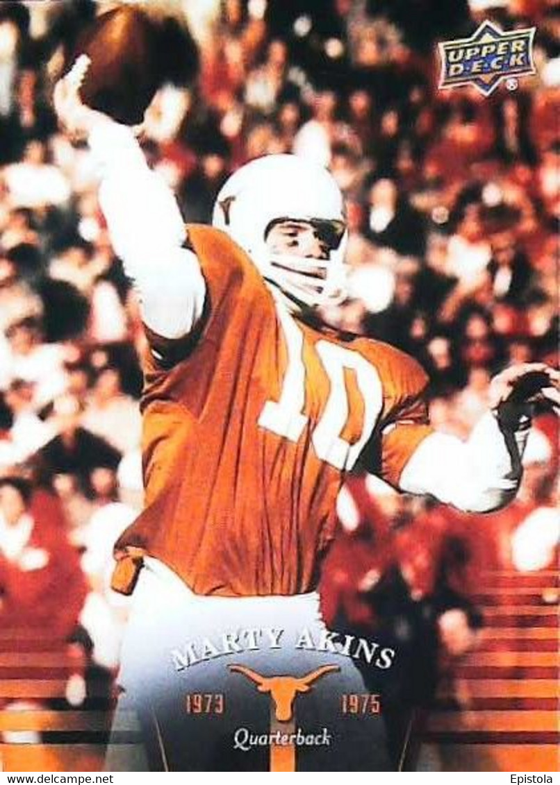 ►  MARTY AKINS   (Quaterback)      University Of Texas Football - 2011 Upper Deck - 2000-Nu