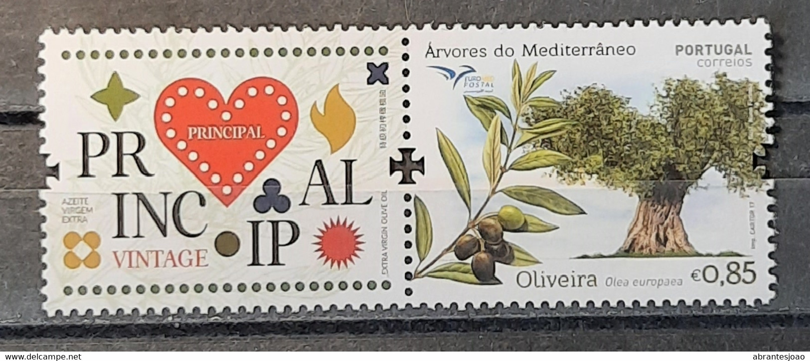 2017 - Portugal - MNH - EuroMed - Trees Of Mediterranean - Complete Set Of 1 Corporate Stamp - Unused Stamps