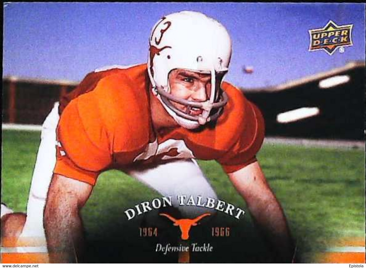 ►  DIRON TALBERT  (Defense Tackle)   University Of Texas Football - 2011 Upper Deck - 2000-Aujourd'hui