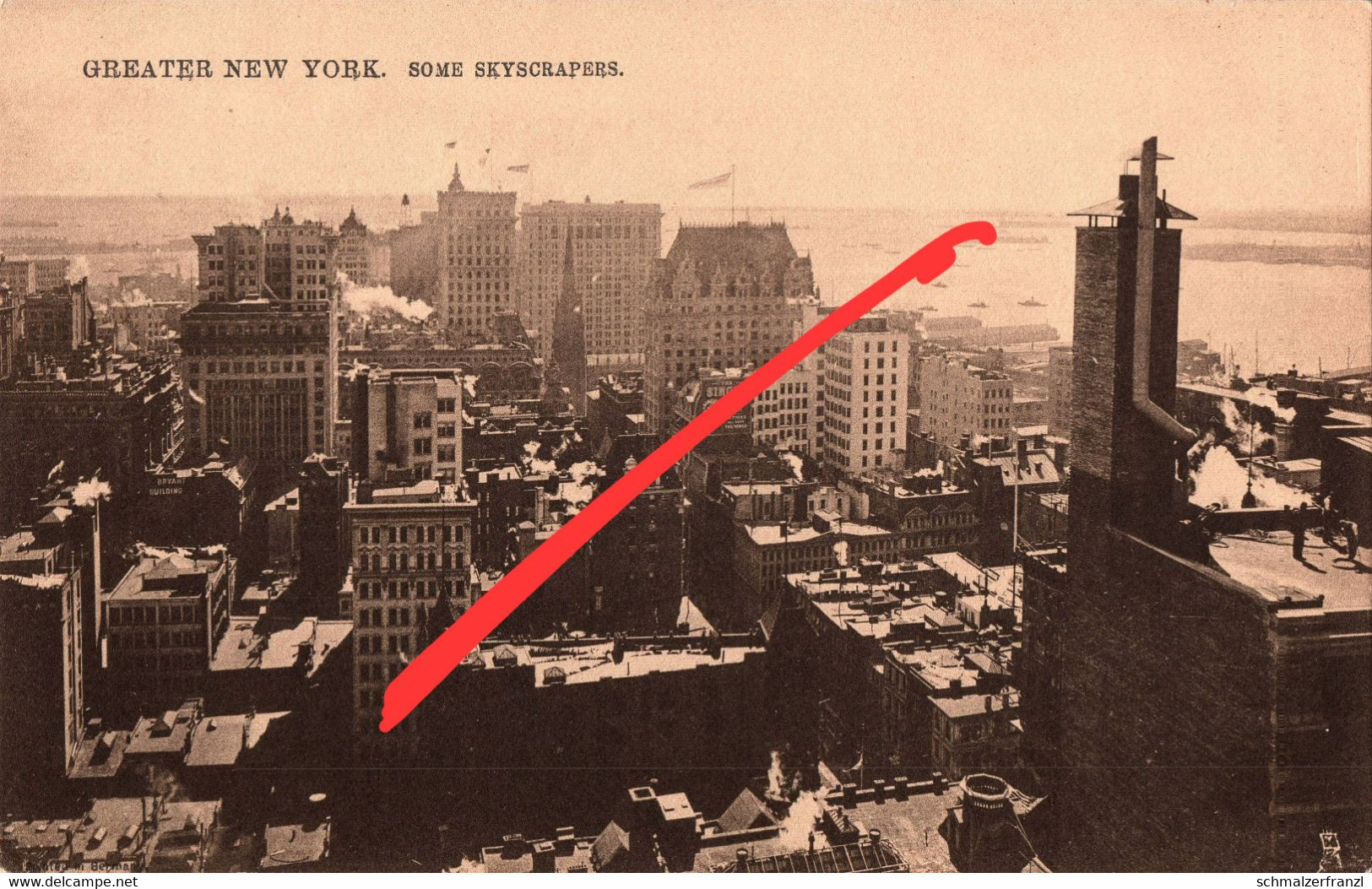 Tuck AK Greater New York City Some Skyscrapers A Manhattan Hudson East River Financial District NY United States USA - Piazze