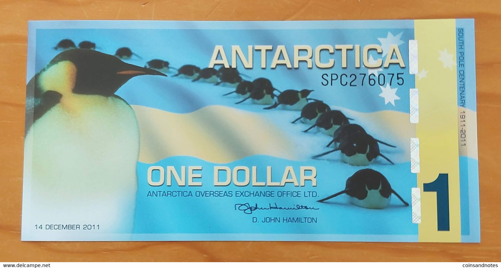 Antarctica (South Pole) 2011 - One Dollar ‘Penguins’ - UNC - Otros – América