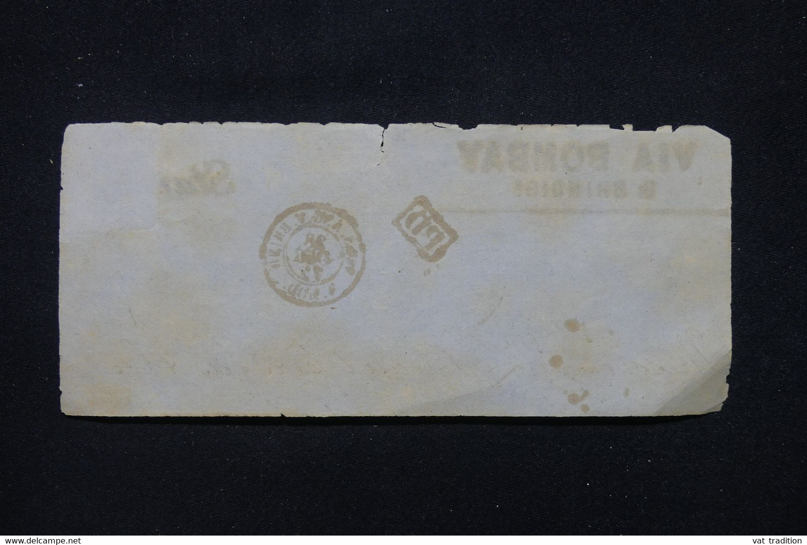 INDES ANGLAISES - Fragment De Lettre Pour La France En 1872 - L 114482 - 1858-79 Crown Colony