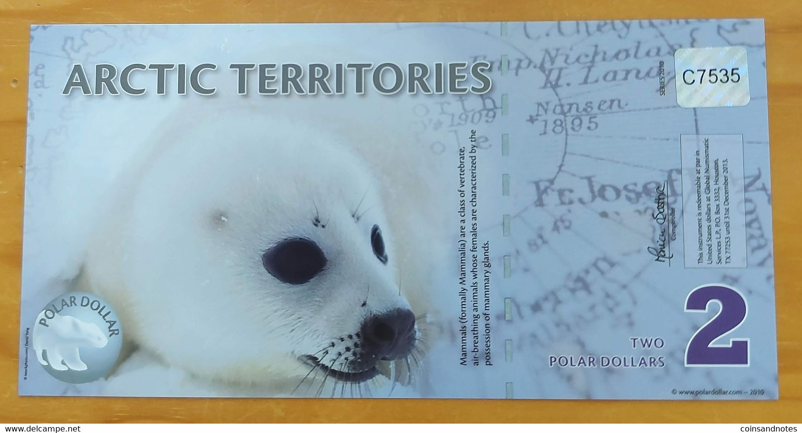 Arctic Territories (South Pole) 2010 - Two ‘Polar’ Dollars - UNC - Andere - Amerika