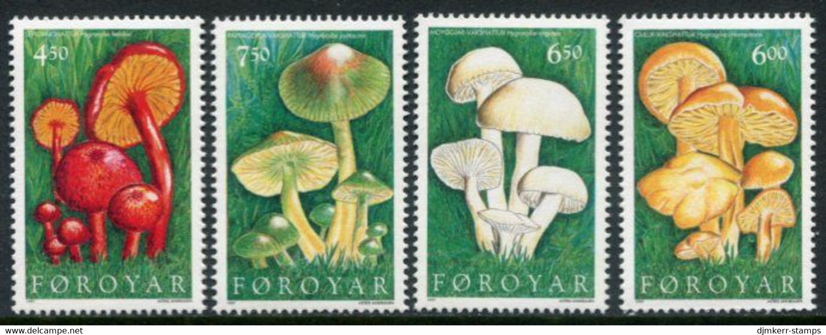 FAROE ISLANDS 1997 Fungi MNH / **.  Michel 311-14 - Faeroër