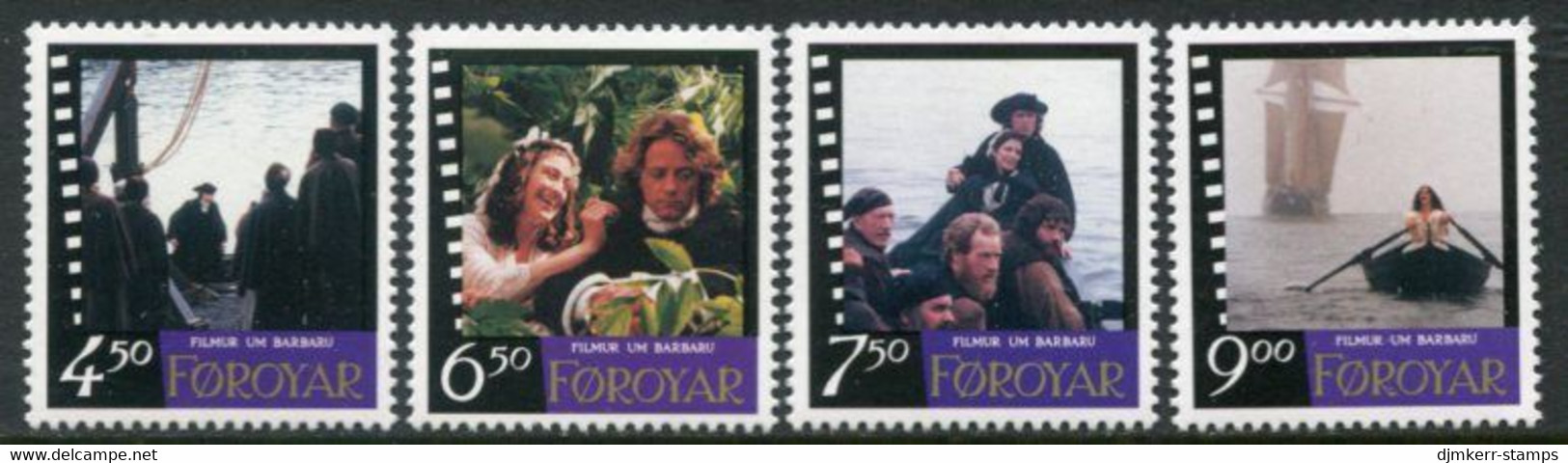 FAROE ISLANDS 1997 "Barbara" Film Premiere MNH / **  Michel 320-23 - Faroe Islands