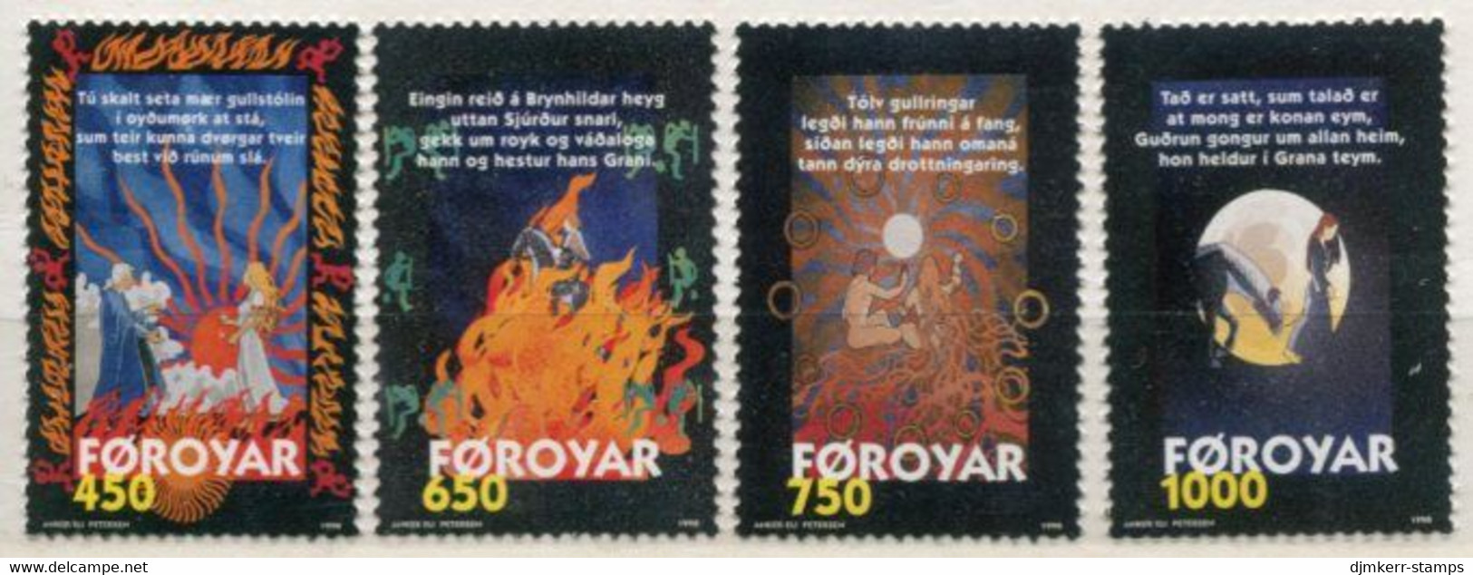 FAROE IS. 1998 Nordic Sagas: Song Of Brynhild MNH / **.  Michel 328-31 - Faroe Islands