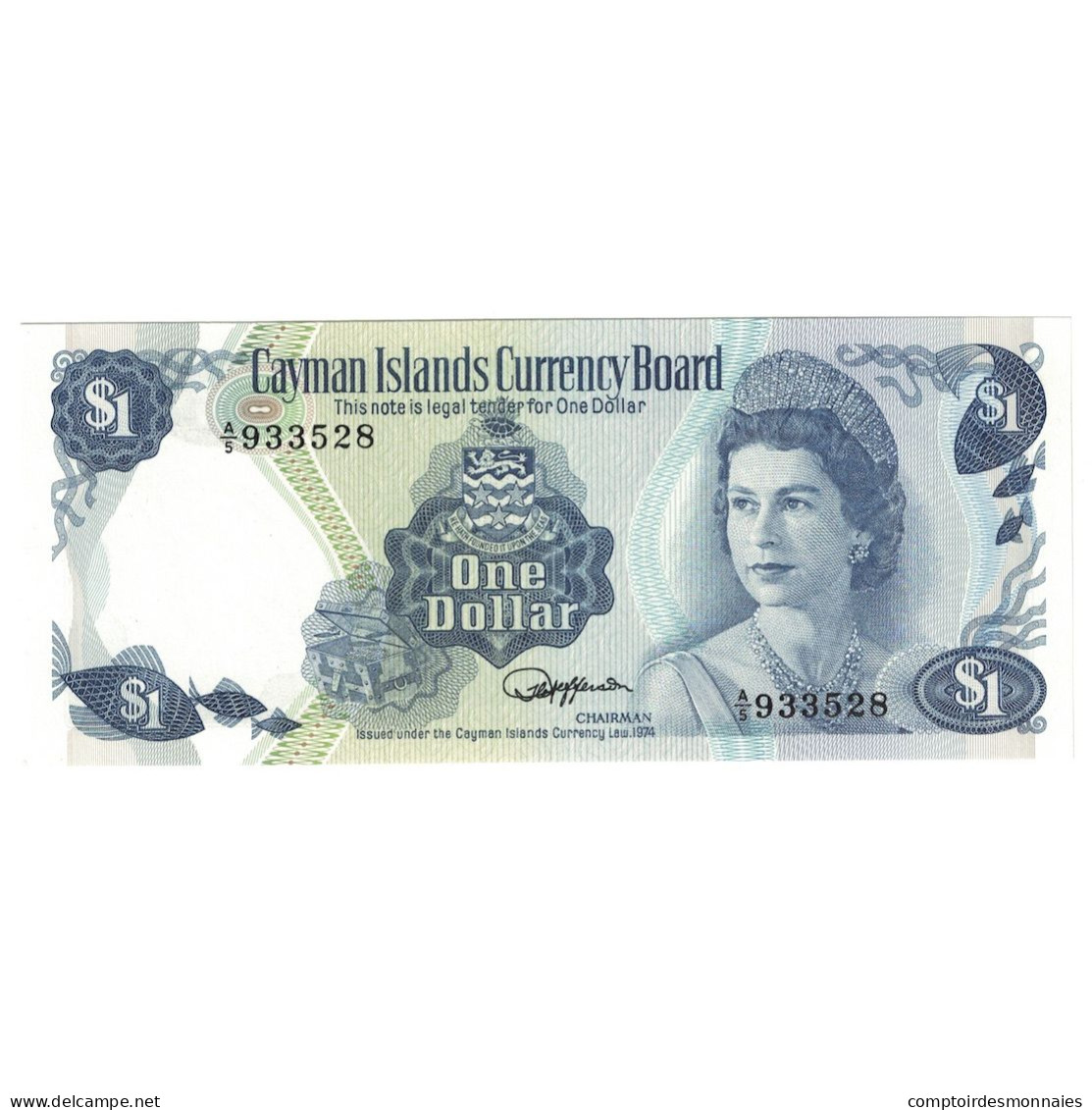 Billet, Îles Caïmans, 1 Dollar, 1985, KM:5d, NEUF - Iles Cayman