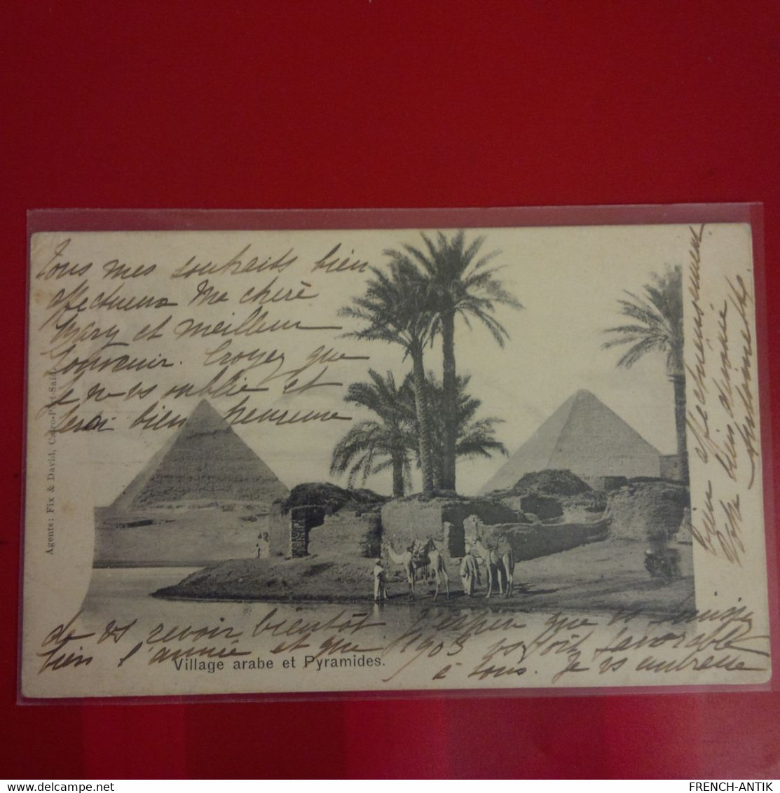 VILLAGE ARABE ET PYRAMIDES CARTE MAXIMUM - Piramidi