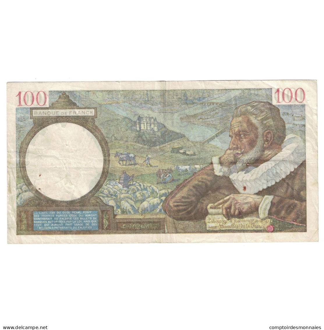 France, 100 Francs, Sully, 1941, 1941-02-06, TTB, Fayette:26.46, KM:94 - 100 F 1939-1942 ''Sully''