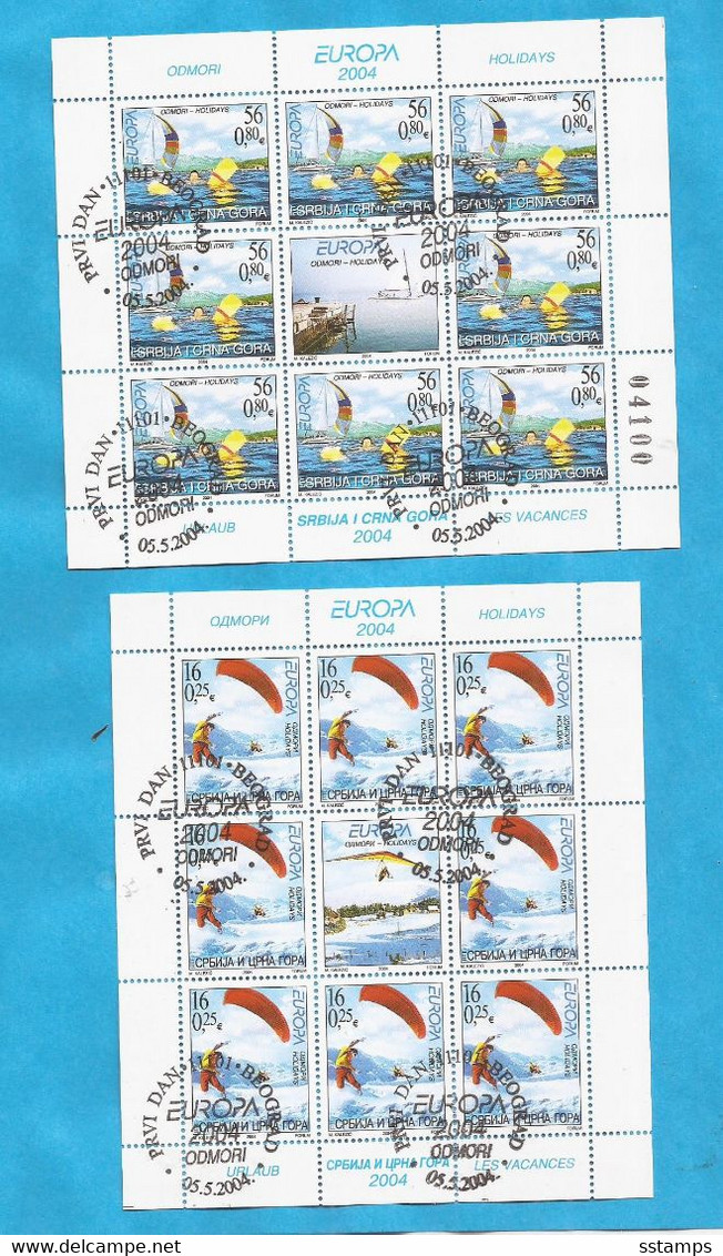 2022 - 10   JUGOSLAVIJA JUGOSLAWIEN  SERBIA  EUROPA CEPT  URLAUB  USED - Gebraucht