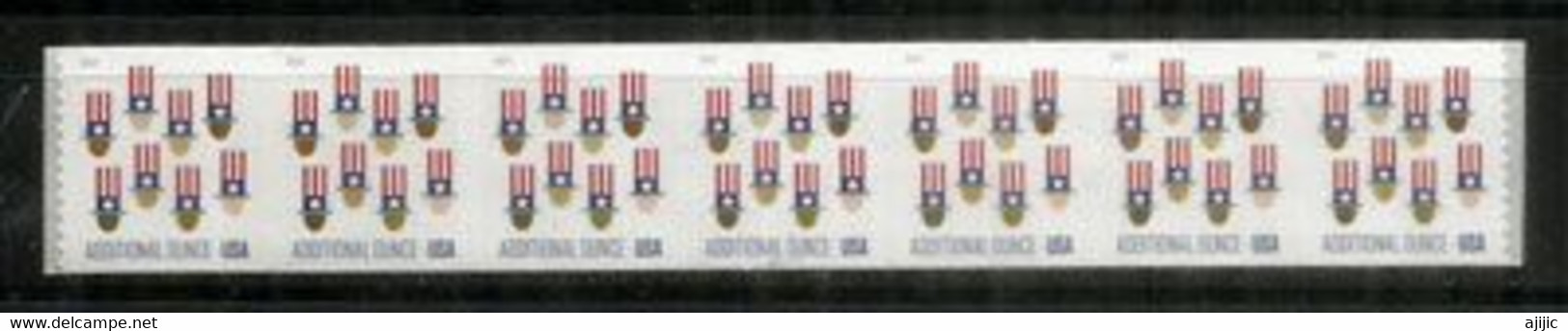 UNCLE SAM.,additional Ounce 2019 Coil Stamps (roulettes) Bande Entière 7 Val. Neufs ** - Ongebruikt