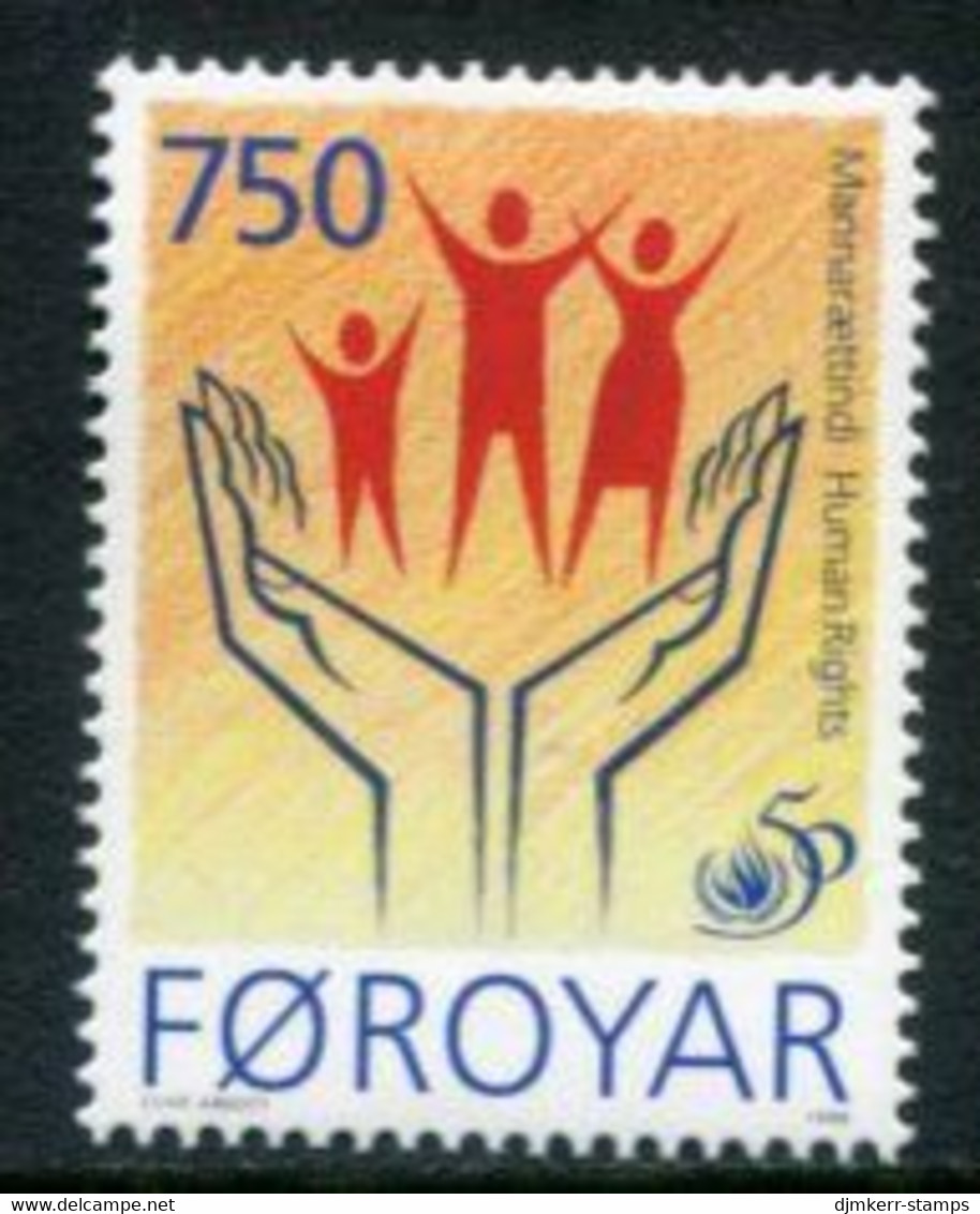 FAEROE ISLANDS 1998 Human Rights Year MNH / **.  Michel 340 - Faroe Islands