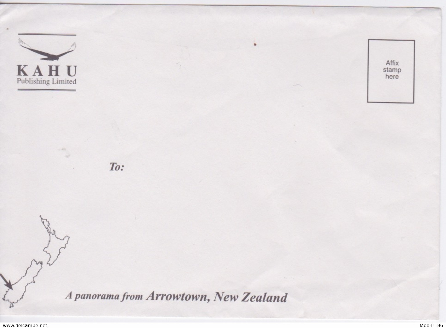 NEW-ZEALAND - NOUVELLES-ZELANDE - ENVELOPPE VIERGE KAHU PUBLISHING LIMITED - Postal Stationery