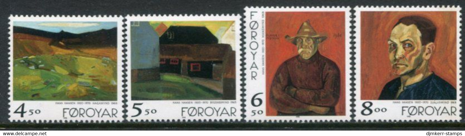 FAEROE ISLANDS 1998 Hansen Paintings MNH / **.  Michel 341-44 - Färöer Inseln