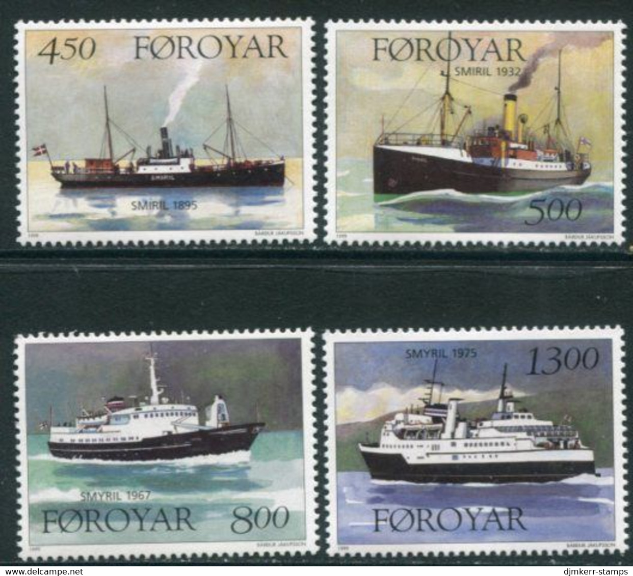 FAEROE IS. 1999  Supply Ship "Smyril" MNH / **.  Michel 348-51 - Färöer Inseln