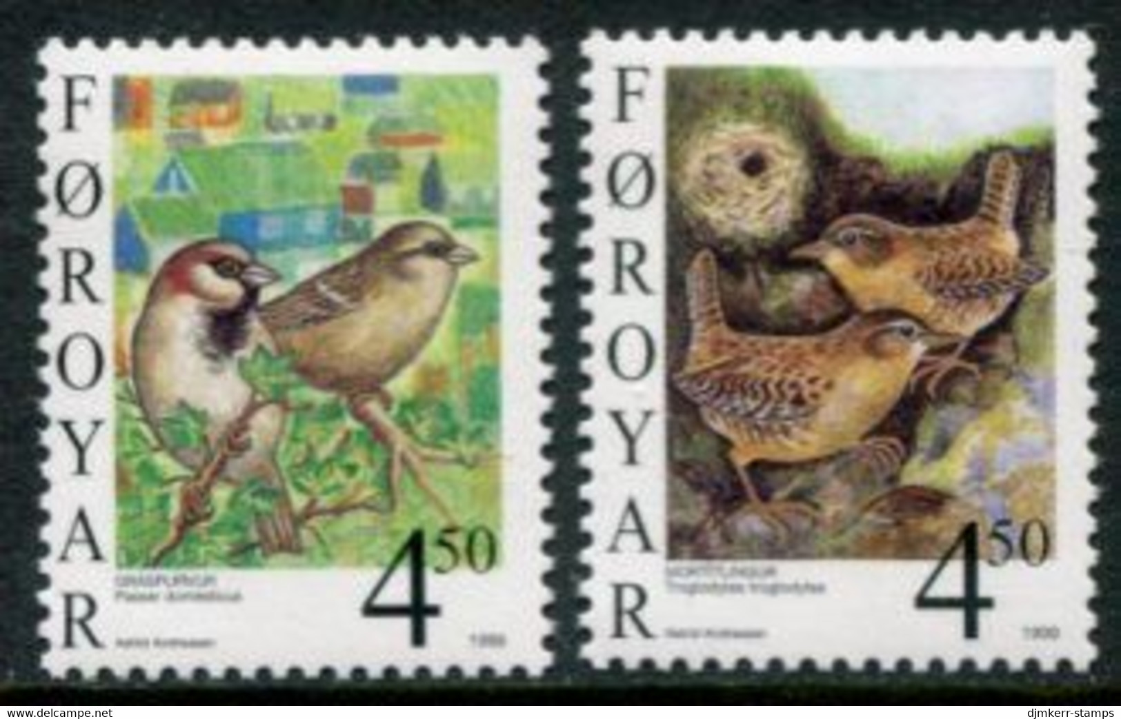 FAEROE IS. 1999 Sedentary Birds II MNH / **.  Michel 352-53 - Faroe Islands