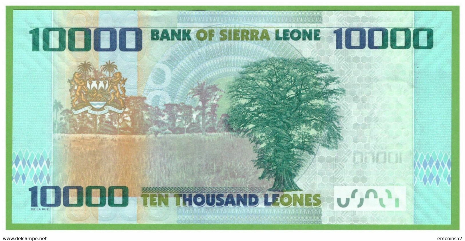 SIERRA LEONE 10000 LEONES 2010  P-33a  UNC - Sierra Leone