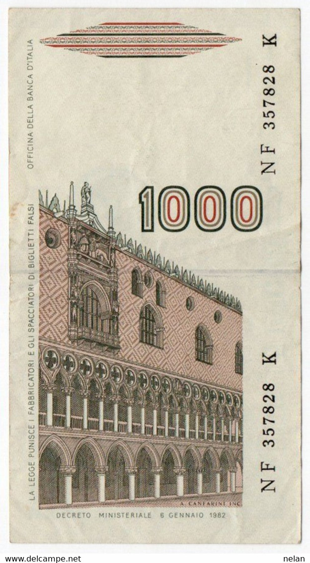 ITALIA  1000 LIRE - 1988  -  P-109b2  Circ.    Firme: Carlo Azeglio Ciampi = Speziali - 1000 Liras