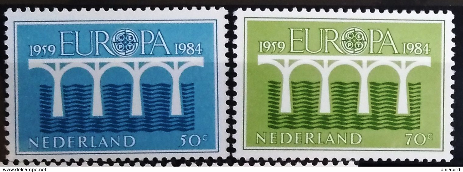 EUROPA 1984 - PAYS-BAS                  N° 1221/1222                        NEUF** - 1984