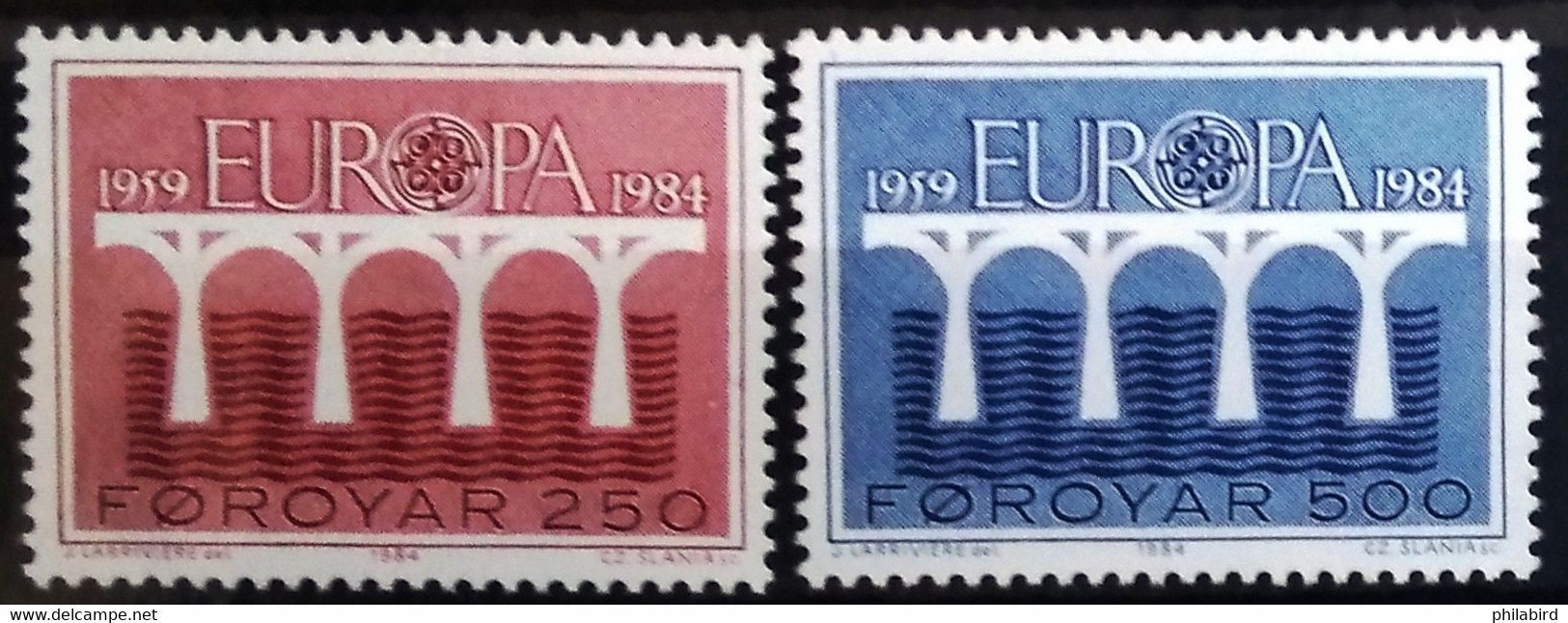 EUROPA 1984 - FEROE                  N° 91/92                        NEUF** - 1984