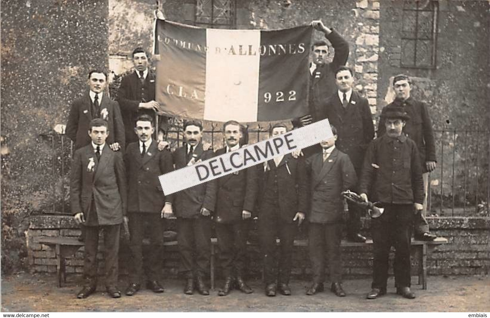 72 ALLONNES -  Carte Photo Des Conscrits De 1922 - Allonnes