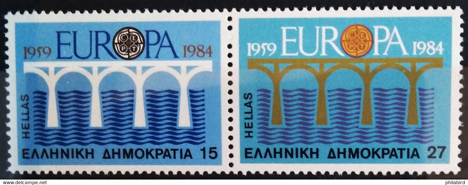 EUROPA 1984 - GRECE                  N° 1533/1534                        NEUF** - 1984