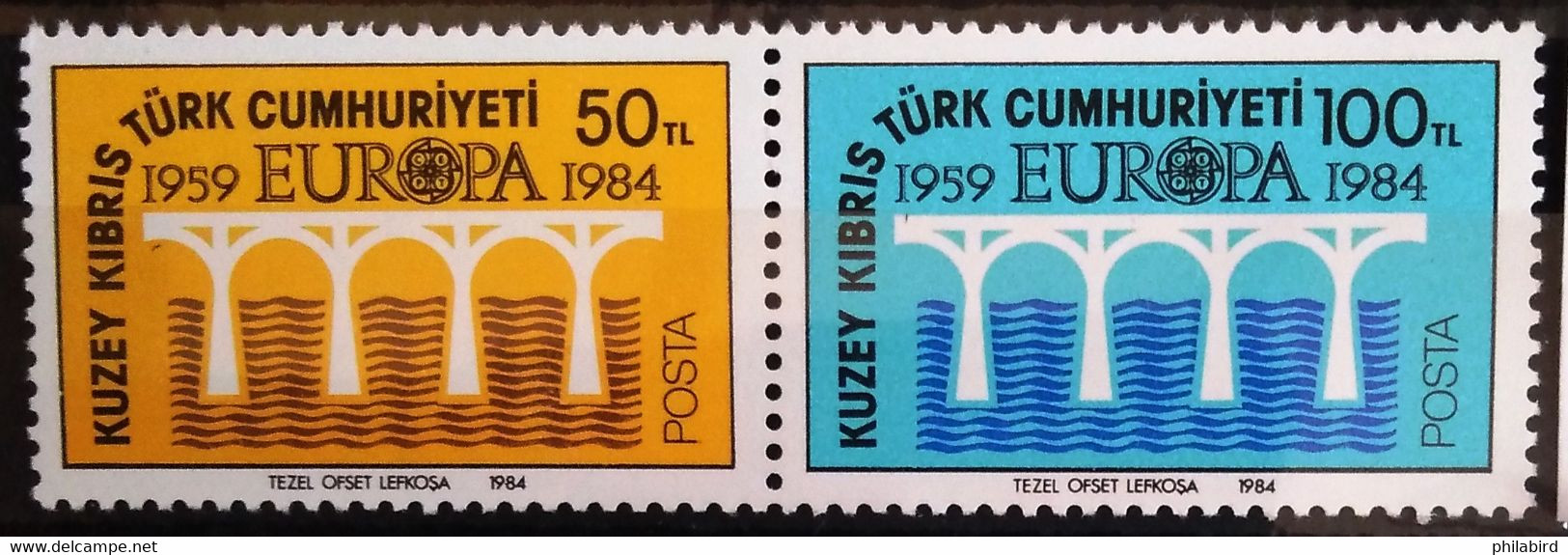 EUROPA 1984 - CHYPRE DU NORD                 N° 127/128                        NEUF** - 1984