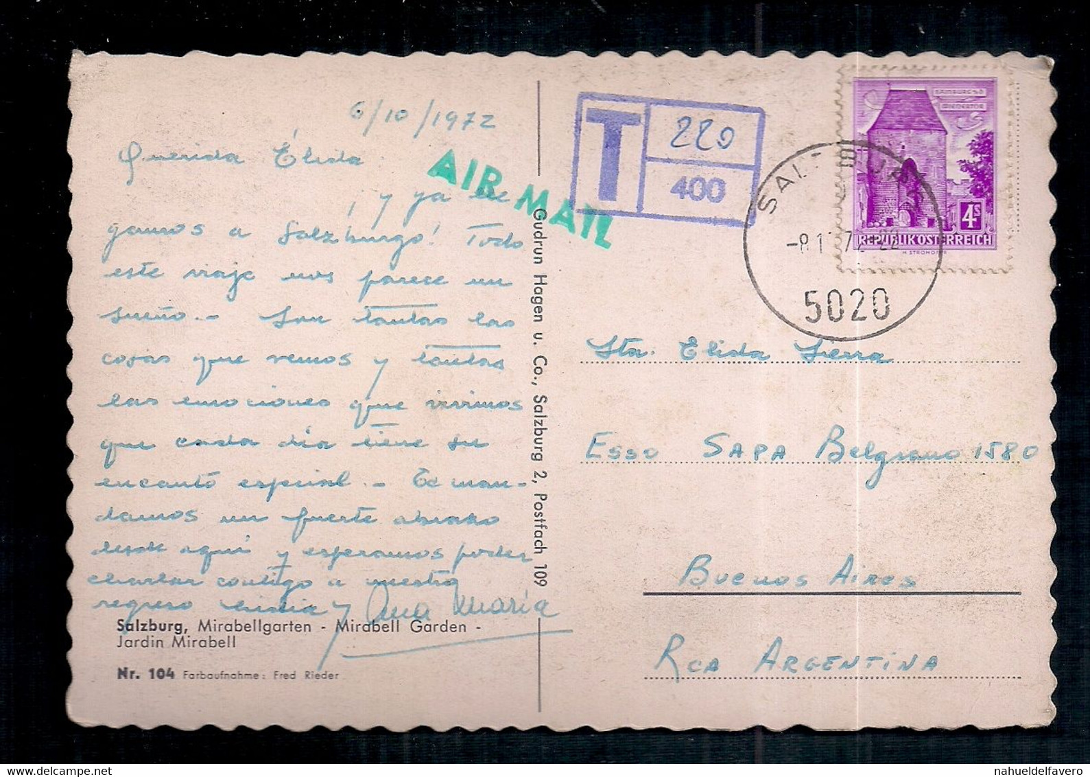 Austria - Carta Postale - Gudrun Hagen - Salzburg Stadt