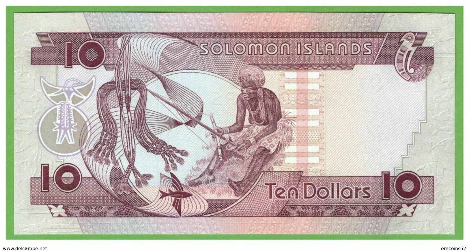 SOLOMON ISLANDS 10 DOLLARS 1986  P-15  UNC - Solomon Islands