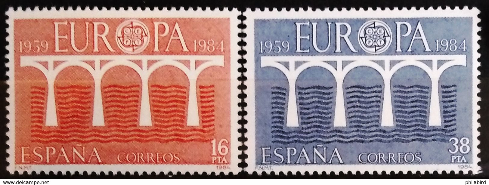 EUROPA 1984 - ESPAGNE                 N° 2367/2368                        NEUF* - 1984