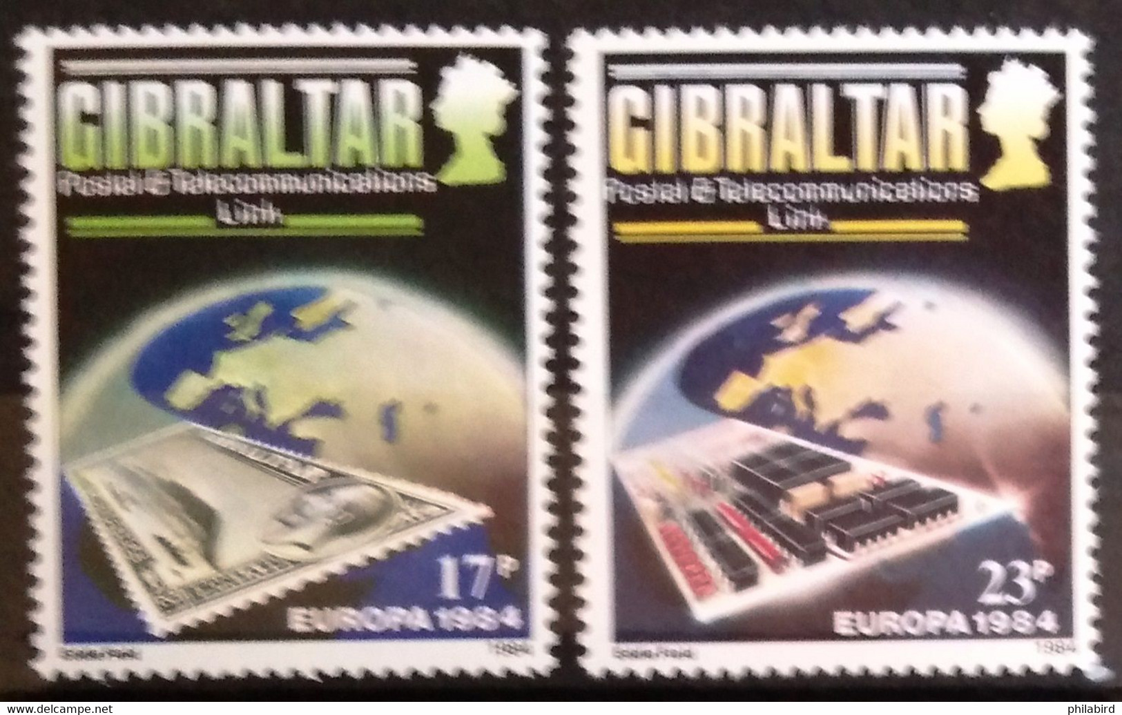 EUROPA 1984 - GIBRALTAR                 N° 1418/1419                        NEUF* - 1984