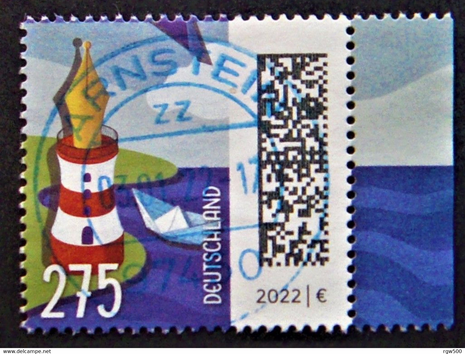 Bund/BRD Januar 2022  Freimarke "Leuchtfederstift" MiNr  3657, Ersttagsgestempelt - Used Stamps
