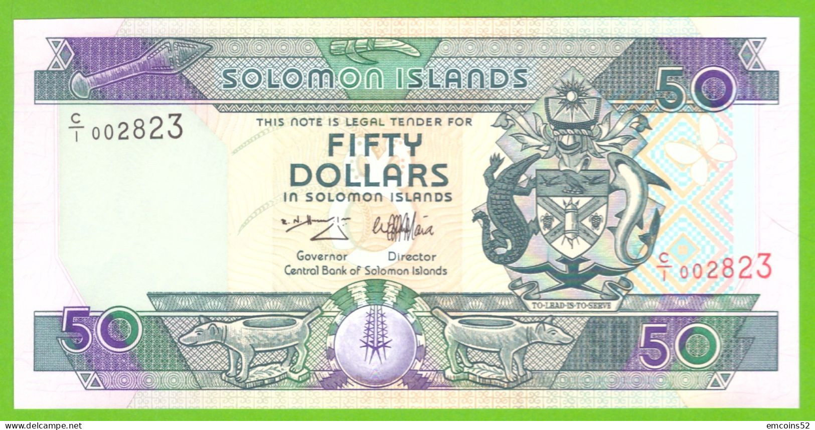 SOLOMON ISLANDS 50 DOLLARS 1996  P-22  UNC - Isla Salomon