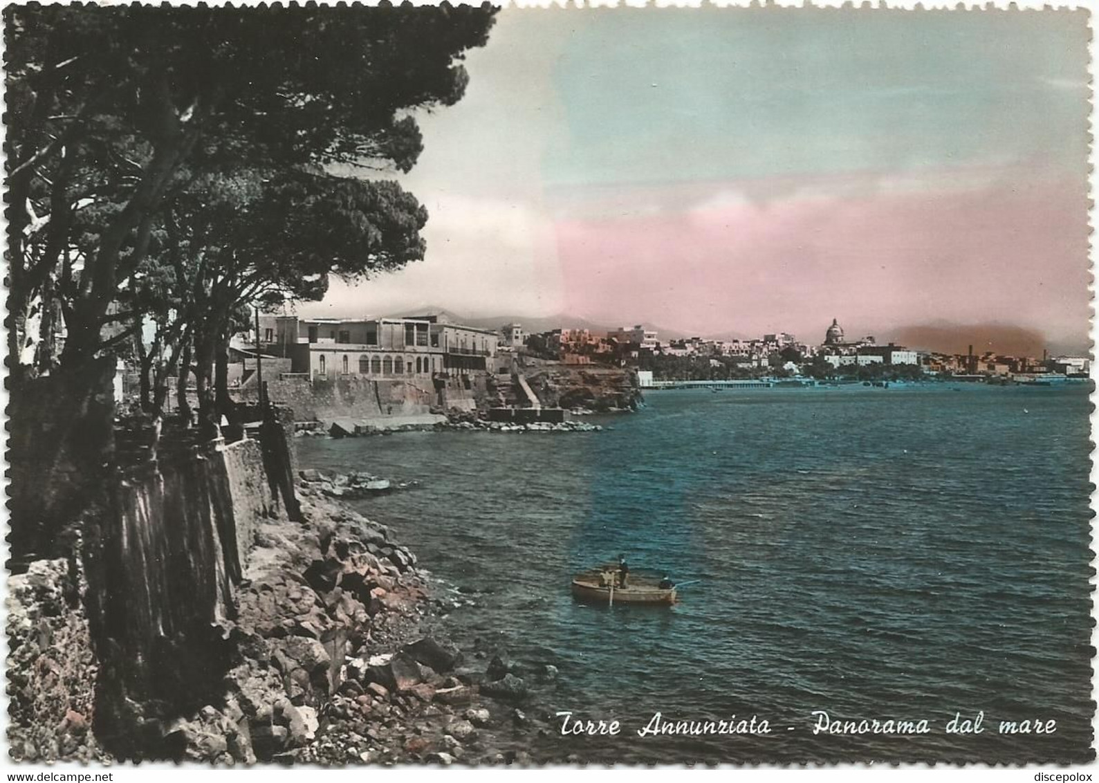 AB323 Torre Annunziata (Napoli) - Panorama Dal Mare - Barche Boats Bateaux / Viaggiata - Torre Annunziata